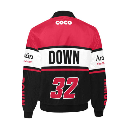 County Down Vintage Quilted Bomber Jacket