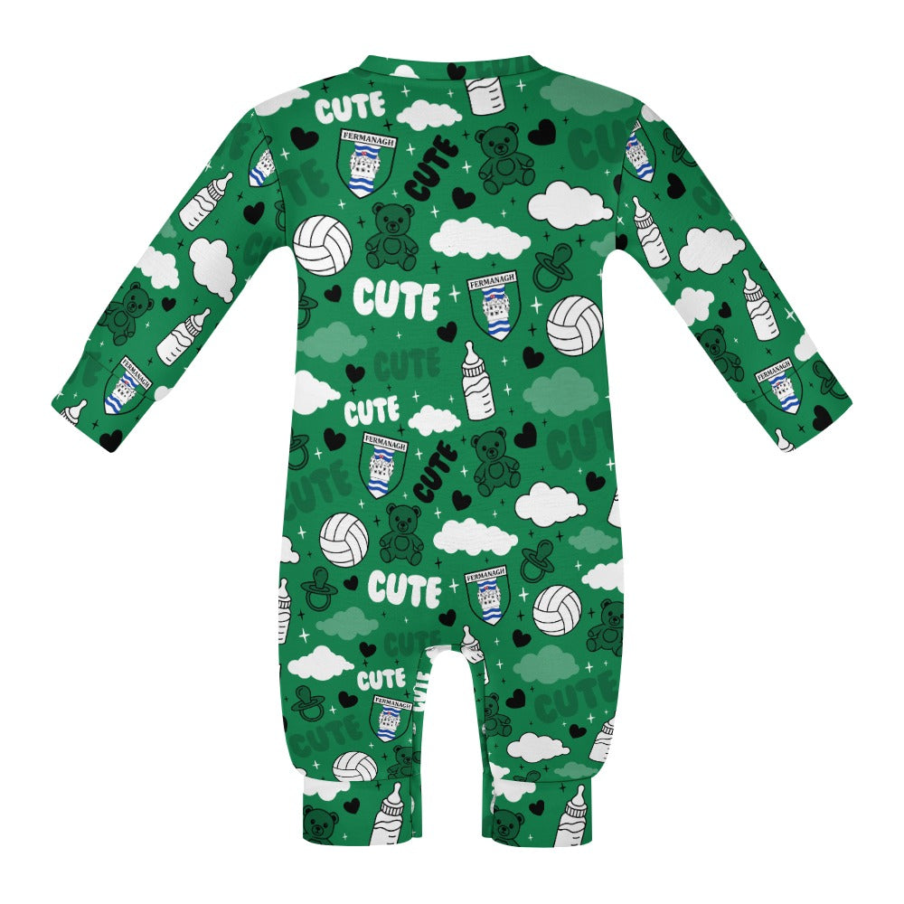 County Fermanagh Cute Baby Sleepsuit