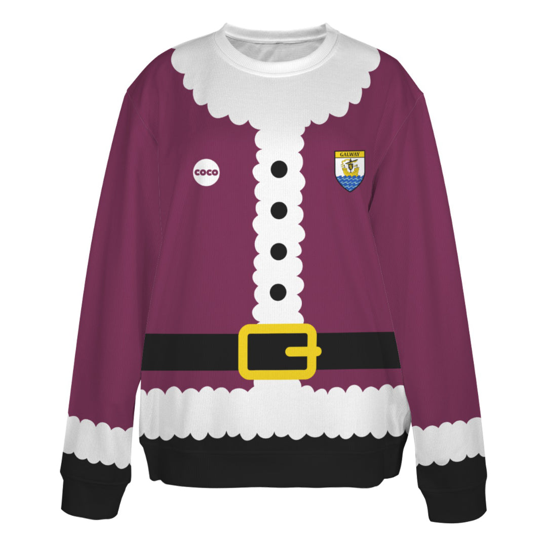 County Galway Novelty Ugly Sweater Santa