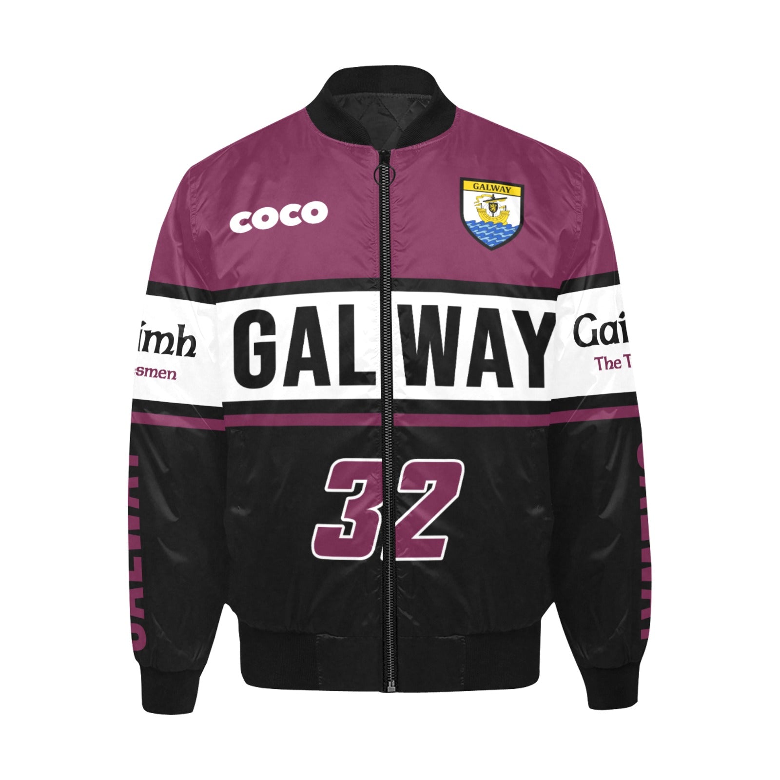 County Galway Vintage Quilted Bomber Jacket 5XL