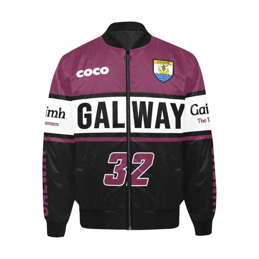 County Galway Vintage Quilted Bomber Jacket 5XL