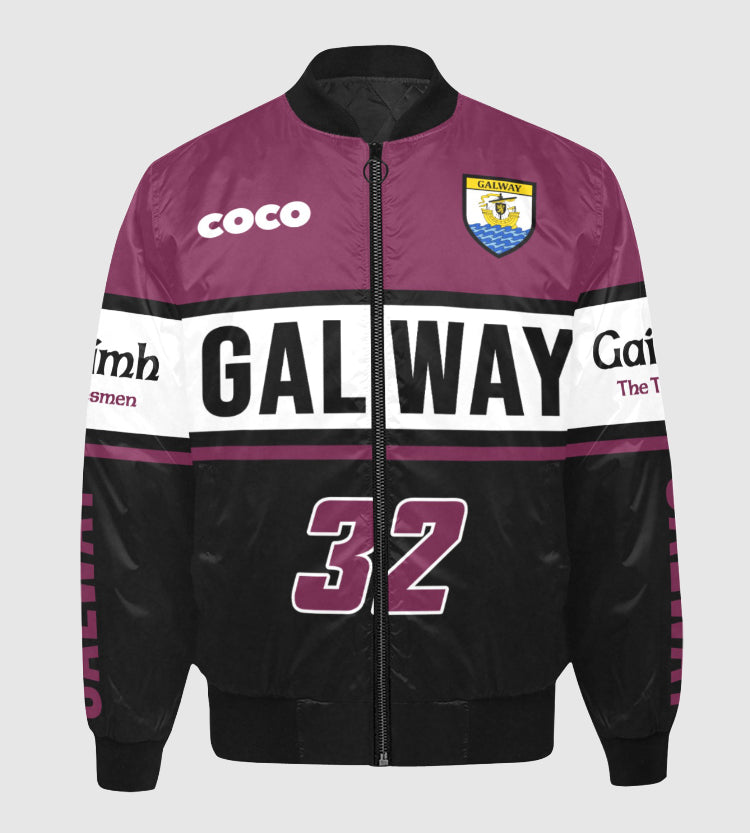 County Galway Vintage Quilted Bomber Jacket