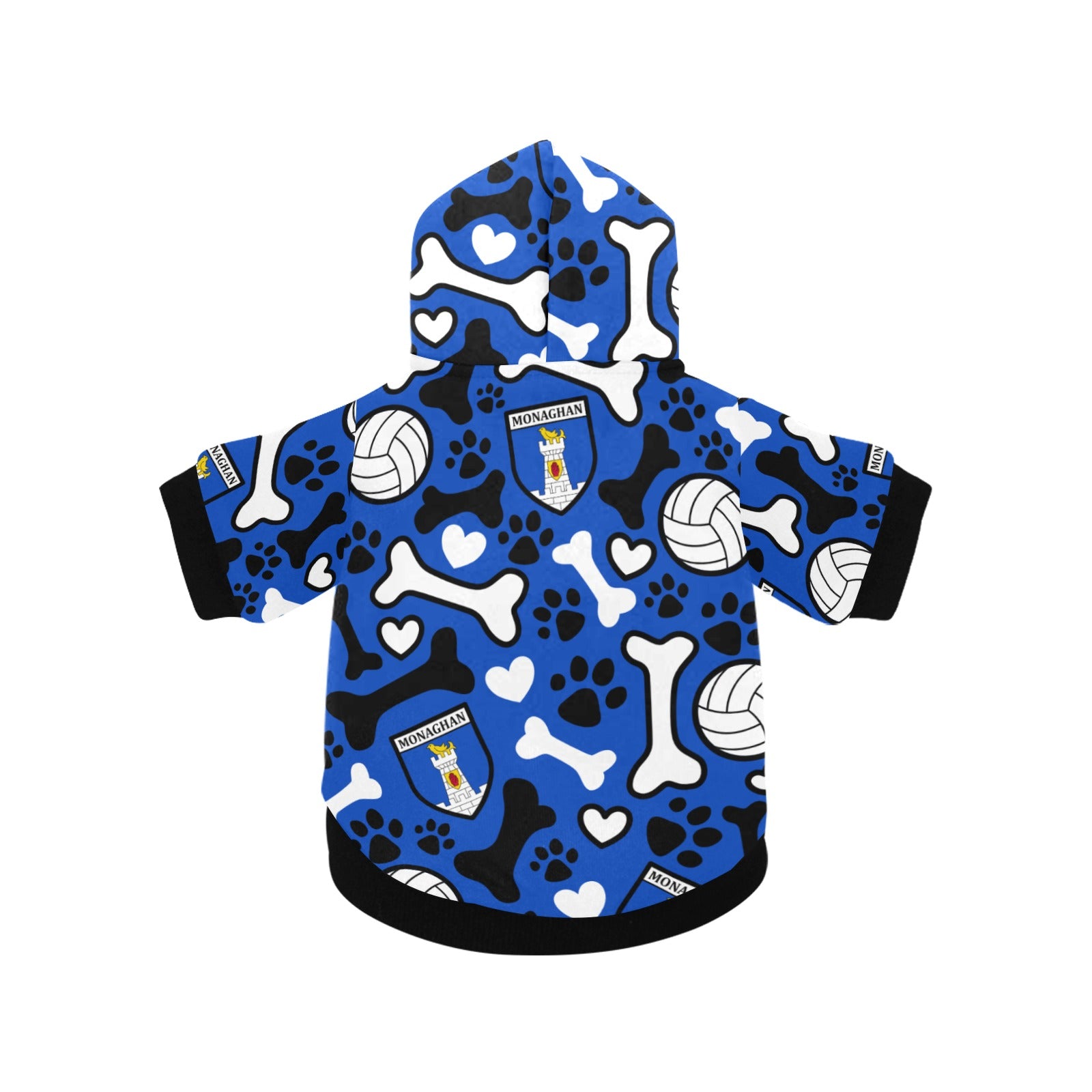 County Monaghan Pooch Pattern Pet Hoodie
