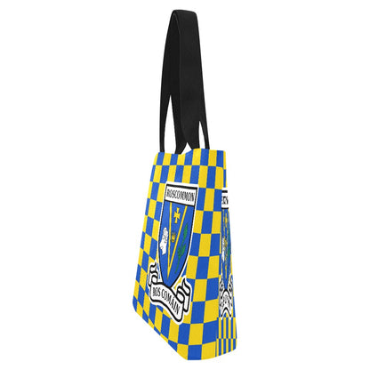 County Roscommon Chequered Canvas Tote Bag Set