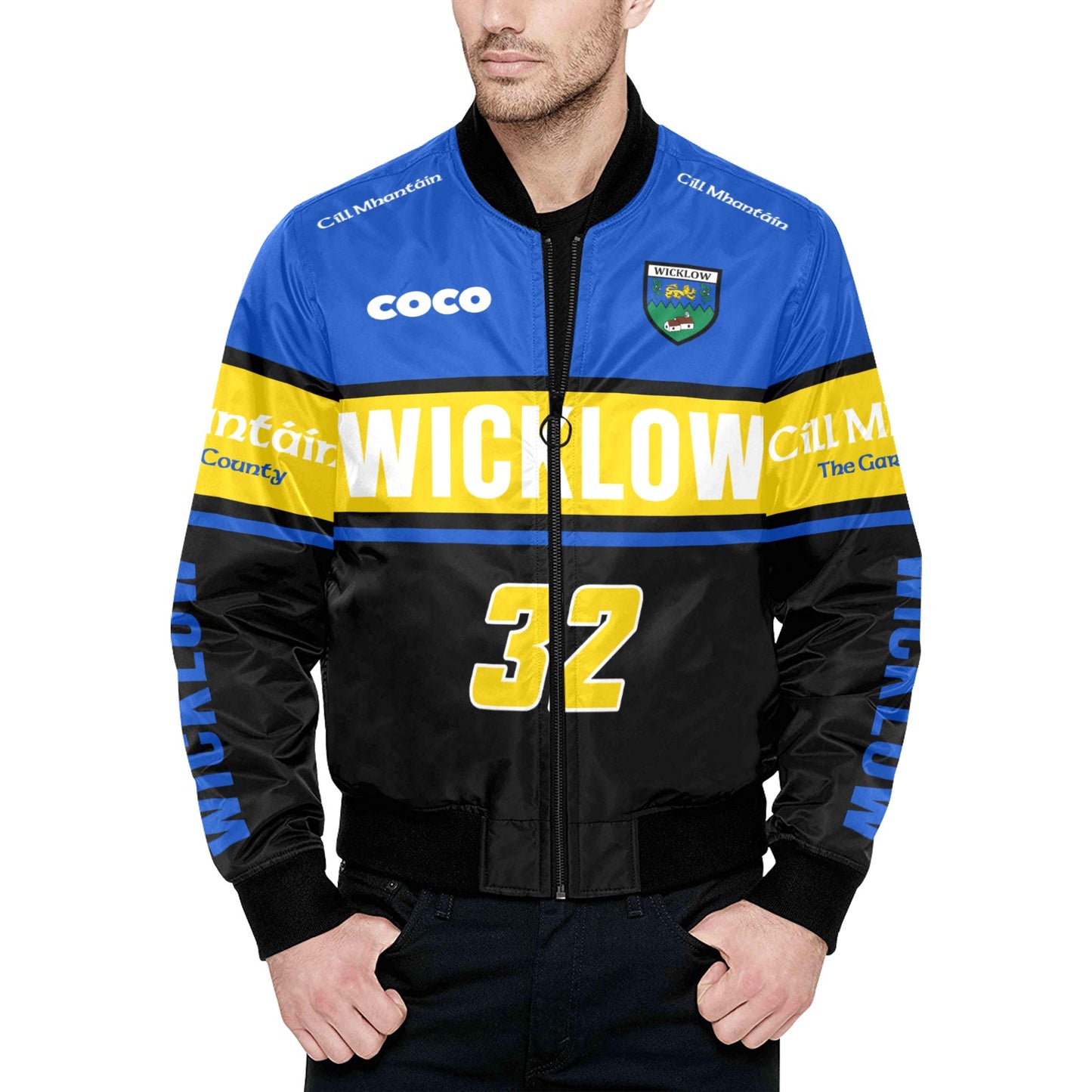 County Wicklow Vintage Quilted Bomber Jacket