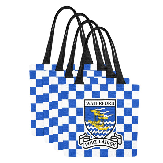 County Waterford Chequered Canvas Tote Bag Set
