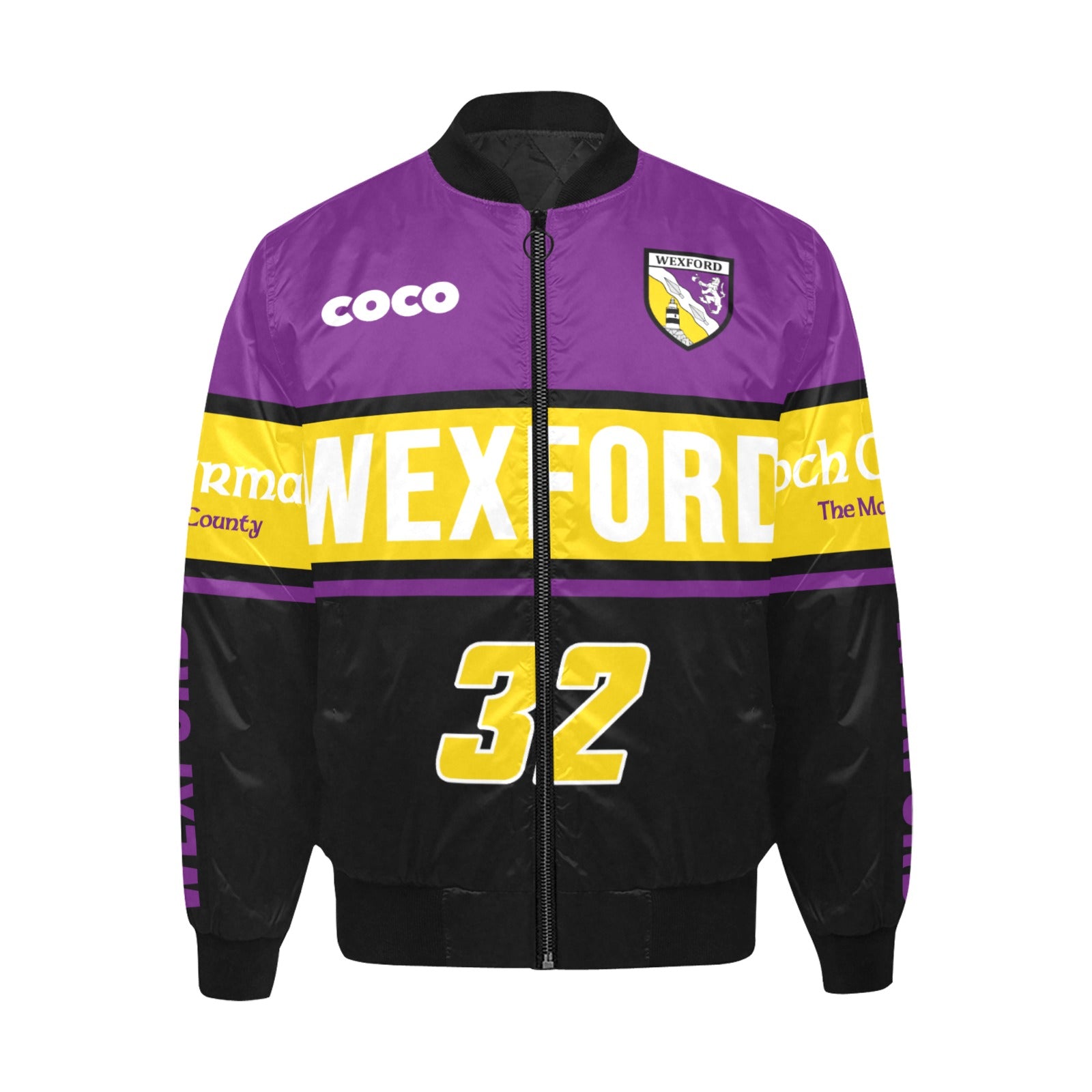 County Wexford Vintage Quilted Bomber Jacket 5XL