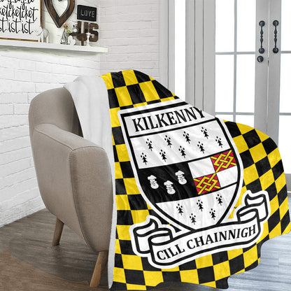County Kilkenny Chequered Ultra-Soft Throw Blanket