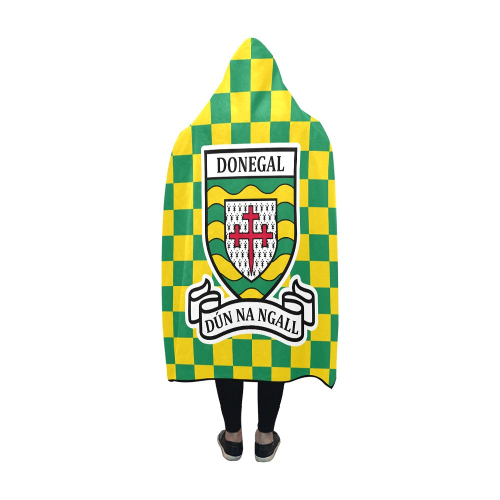 County Donegal Premium Chequered Hooded Blanket