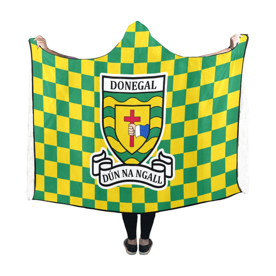 County Donegal Premium Chequered Hooded Blanket