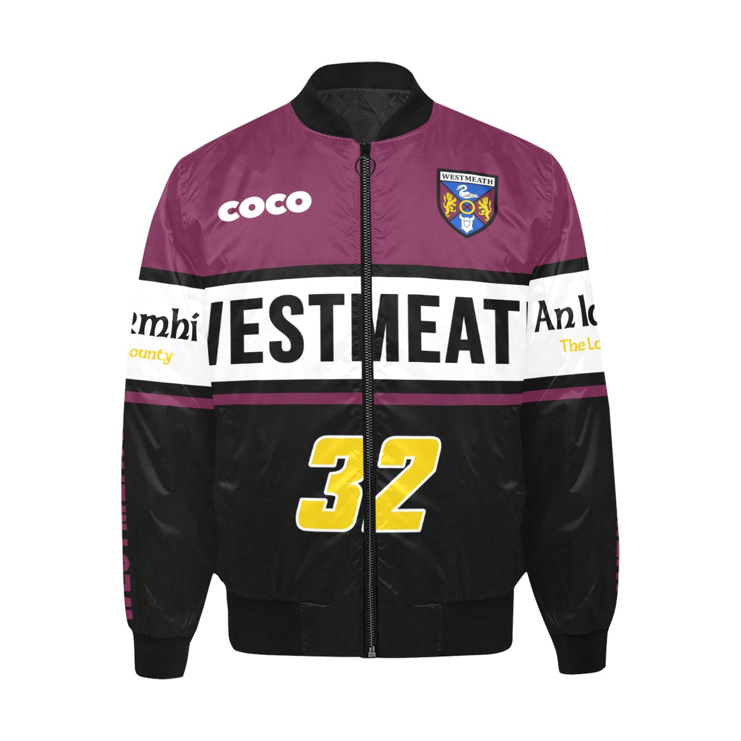 County Westmeath Vintage Quilted Bomber Jacket 5XL