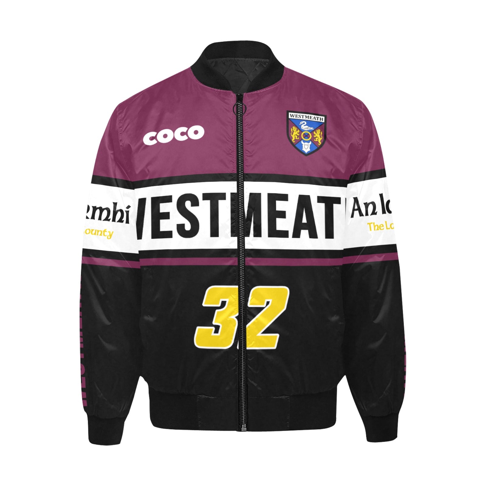 County Westmeath Vintage Quilted Bomber Jacket 5XL