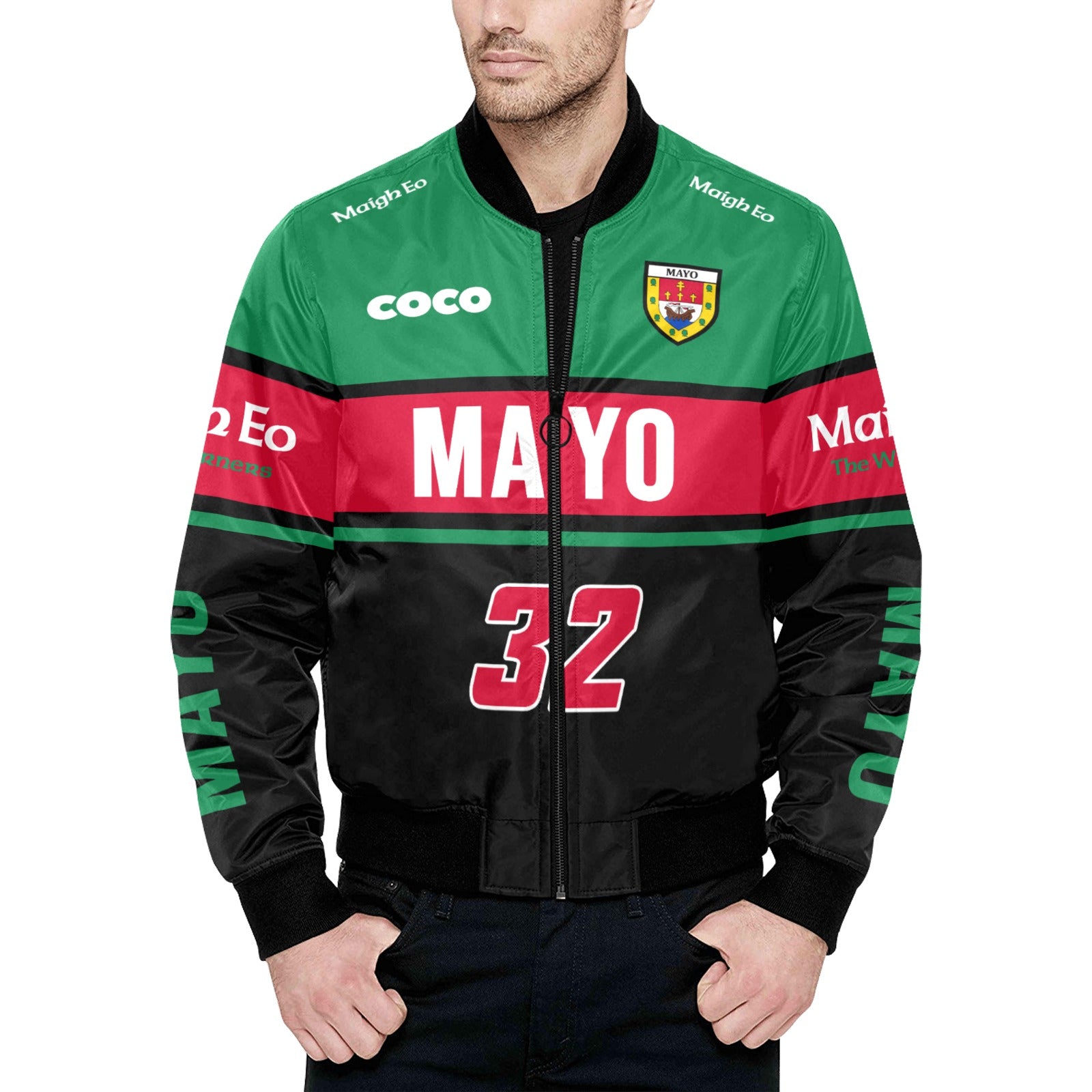 County Mayo Vintage Quilted Bomber Jacket