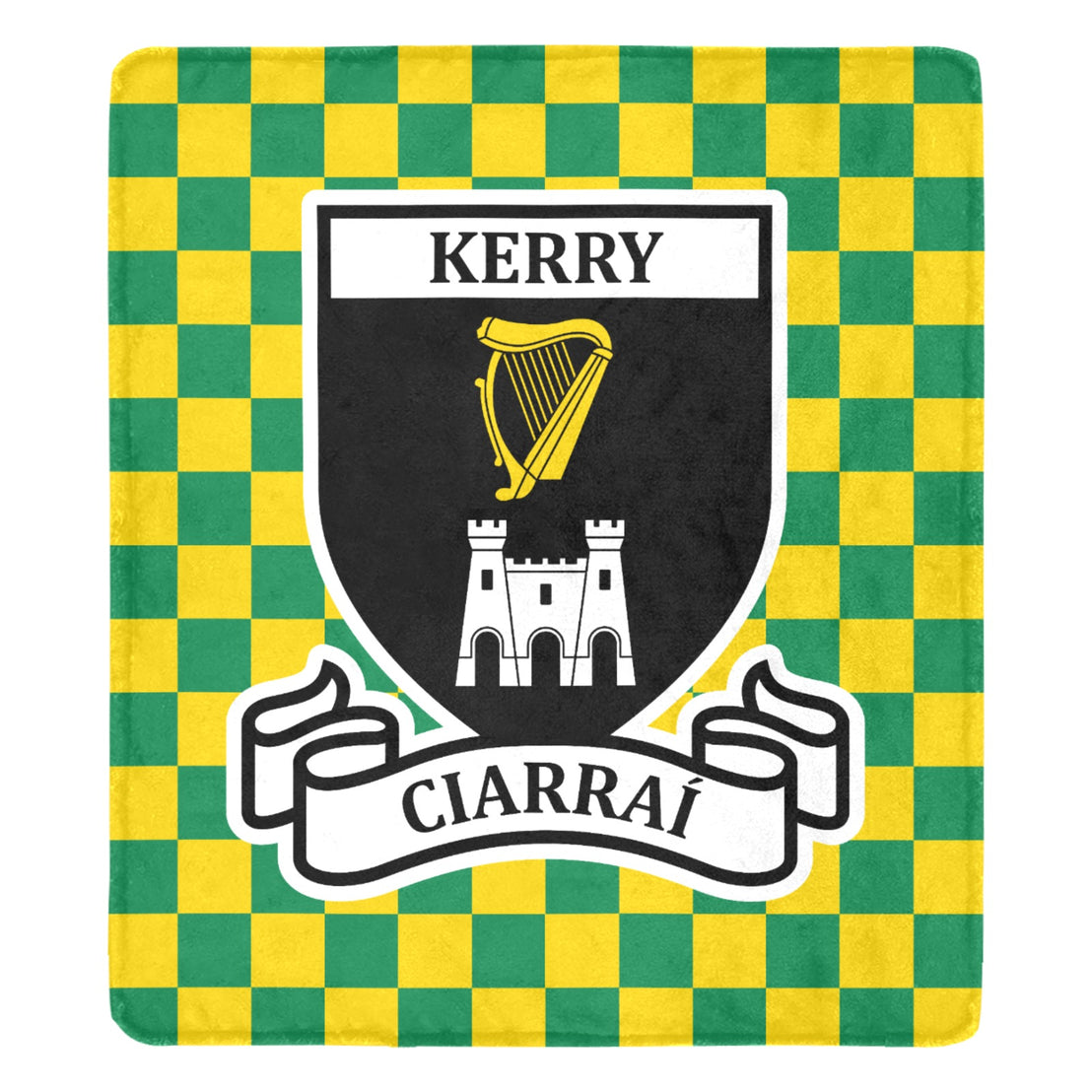 County Kerry Chequered Ultra-Soft Throw Blanket