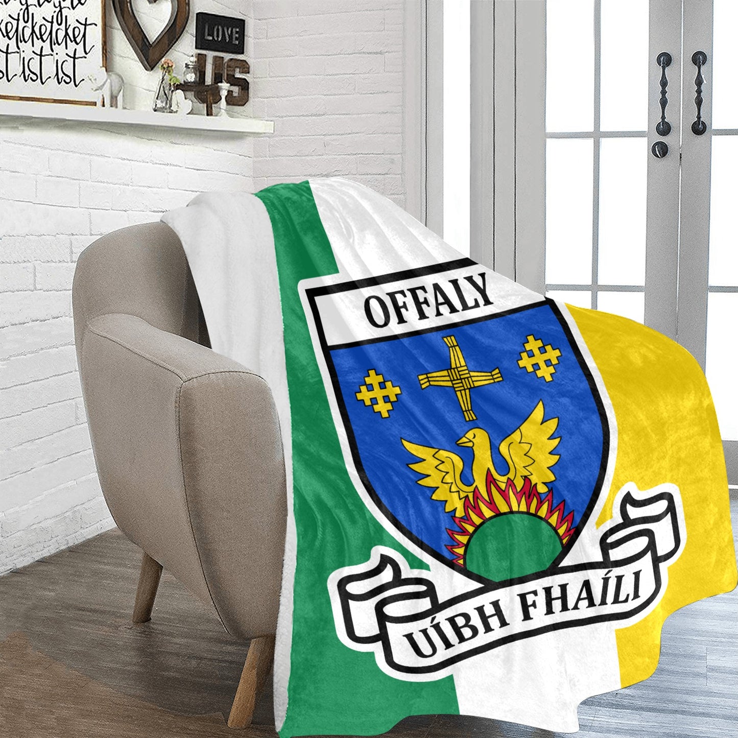 County Offaly Ultra-Soft Throw Blanket