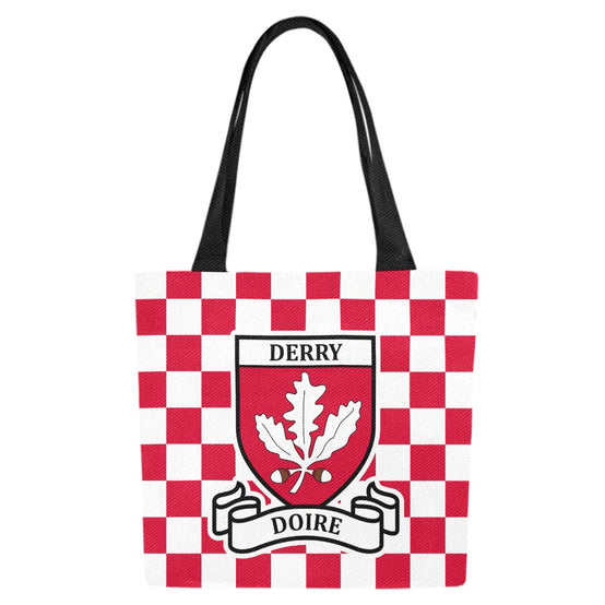 County Derry Chequered Canvas Tote Bag Set