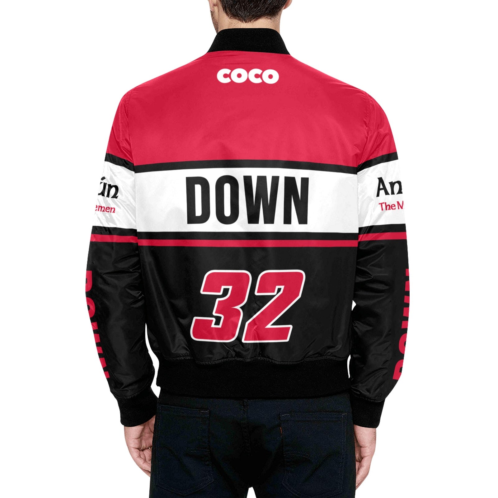 County Down Vintage Quilted Bomber Jacket