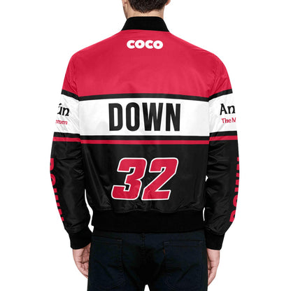 County Down Vintage Quilted Bomber Jacket