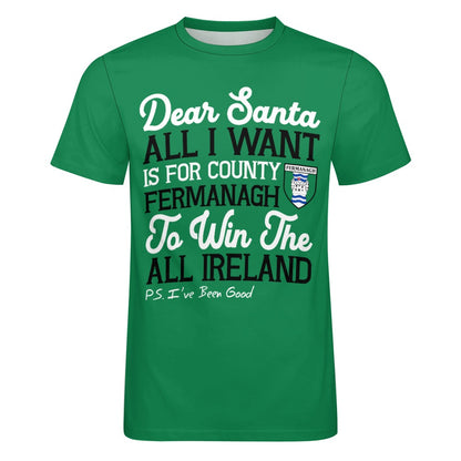 County Fermanagh Dear Santa T-Shirt 4XL