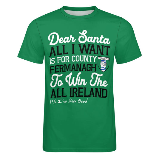 County Fermanagh Dear Santa T-Shirt 4XL