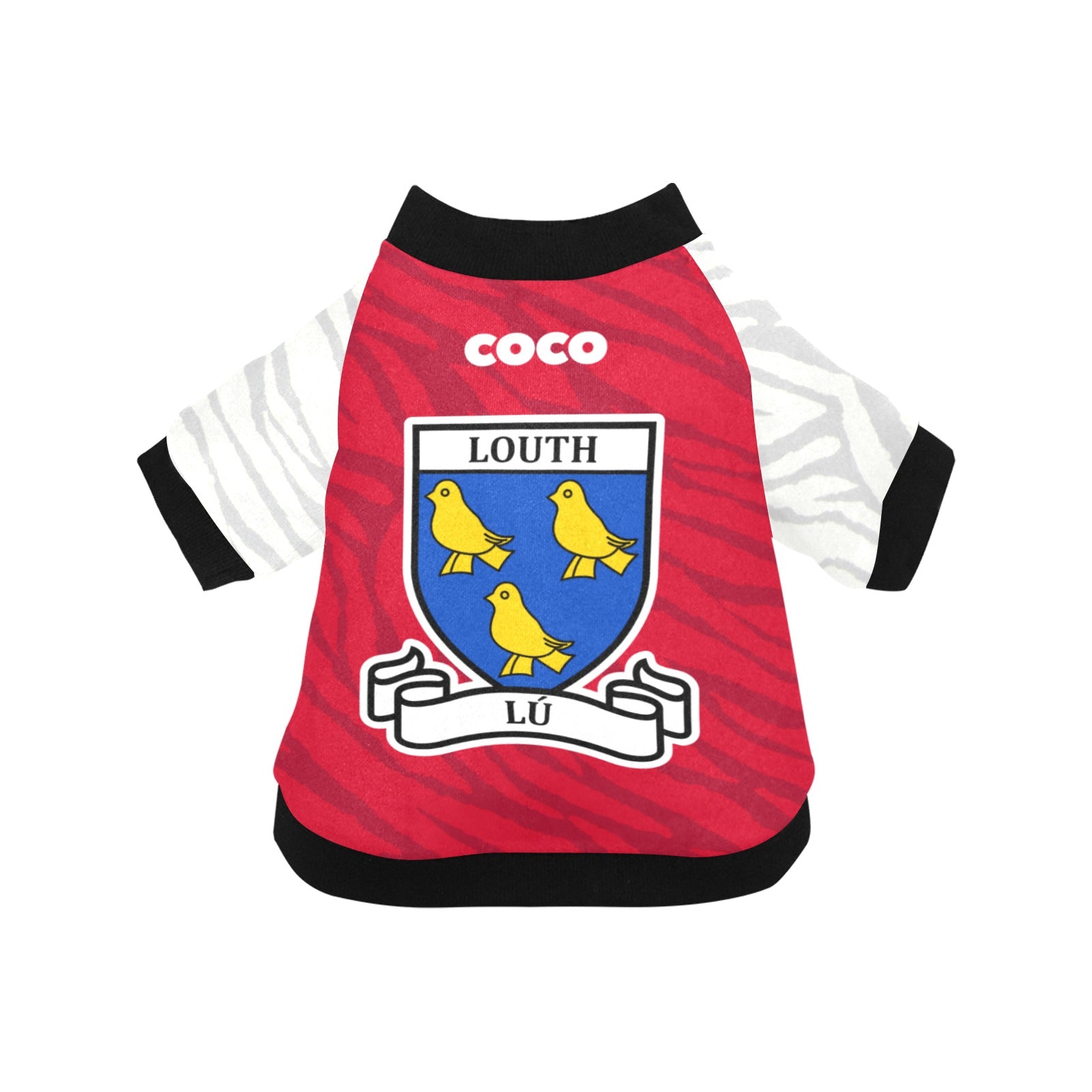 County Louth Jersey Inspired Pet Shirt