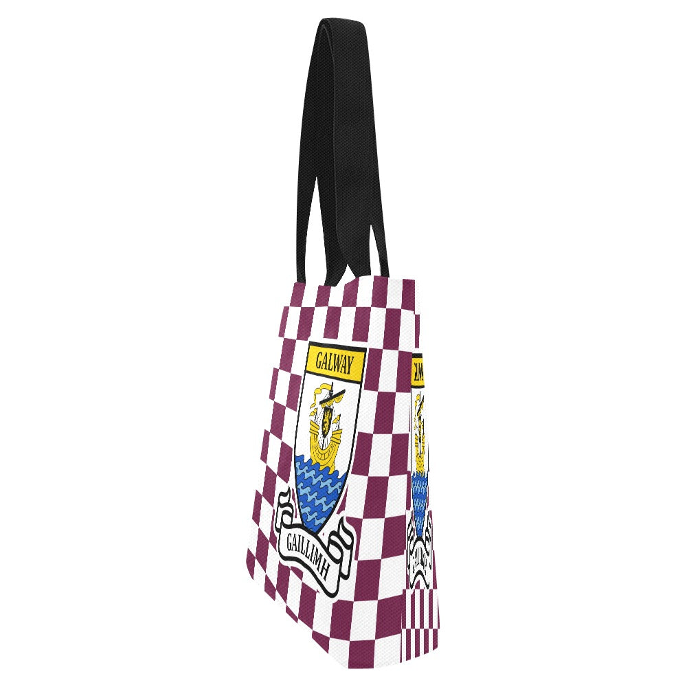 County Galway Chequered Canvas Tote Bag Set