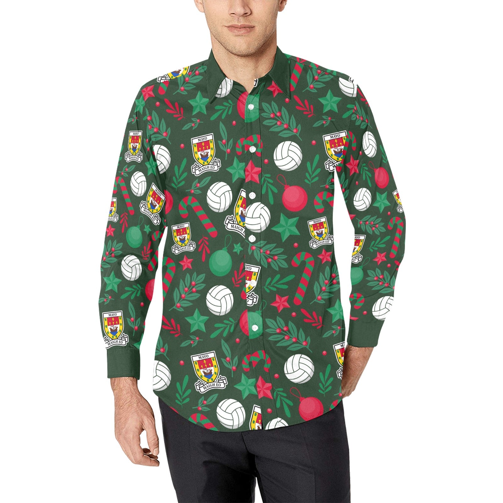 County Mayo Christmas Button Up Shirt