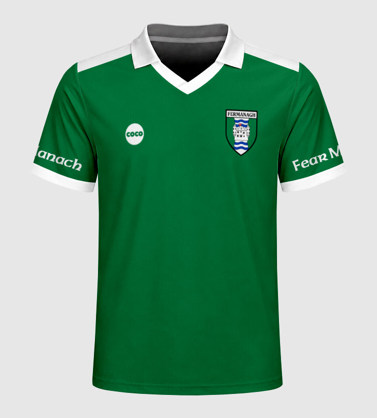 County Fermanagh Retro Jersey Home - Kids
