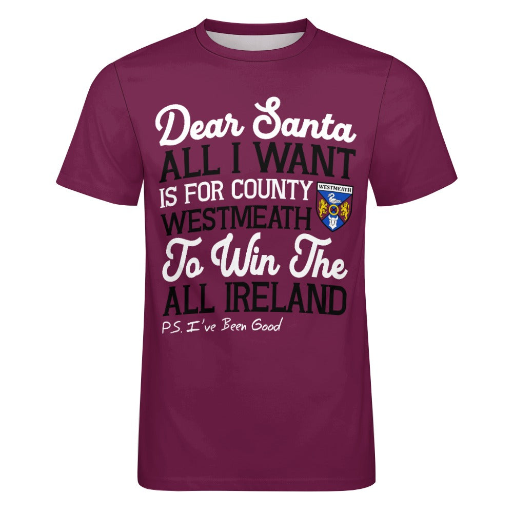 County Westmeath Dear Santa T-Shirt 4XL