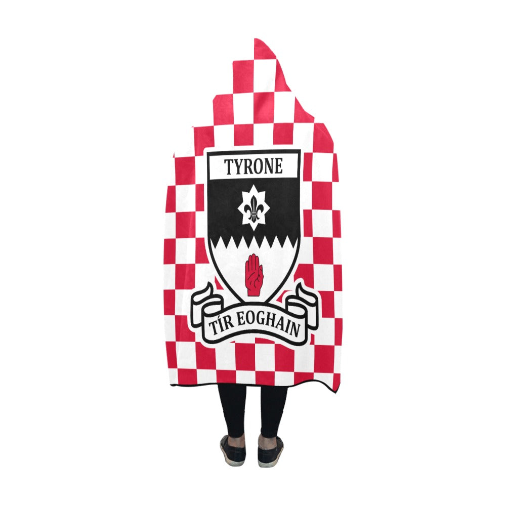 County Tyrone Premium Chequered Hooded Blanket