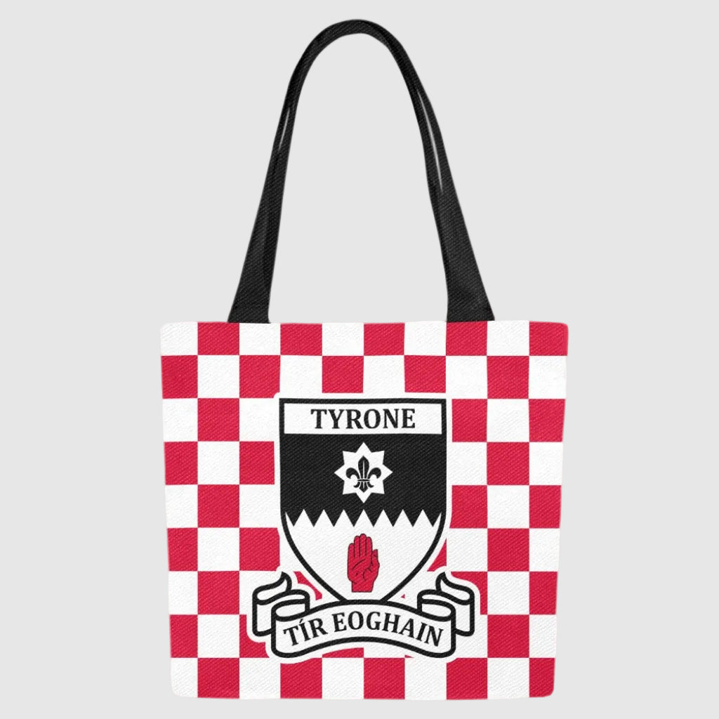 County Tyrone Chequered Canvas Tote Bag Set