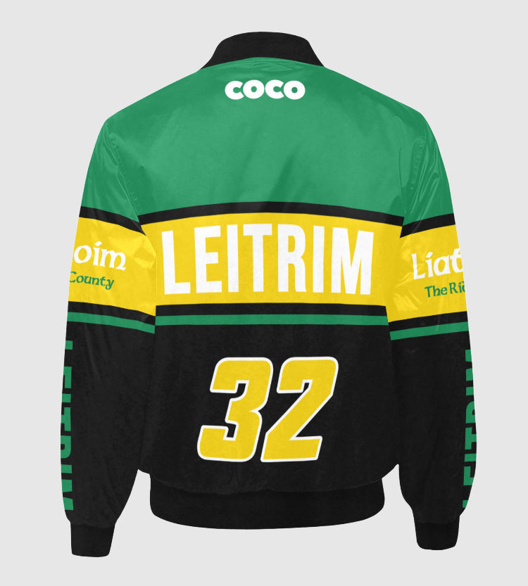 County Leitrim Vintage Quilted Bomber Jacket