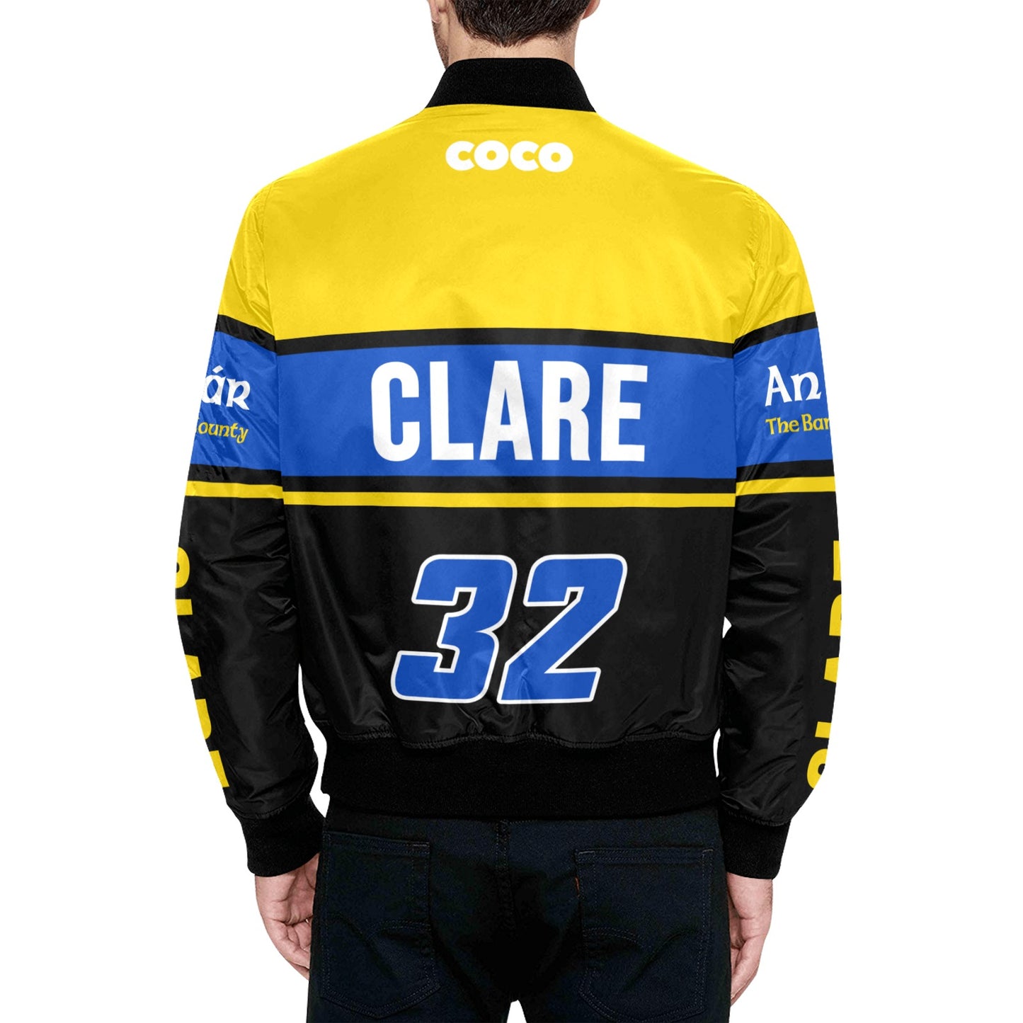 County Clare Vintage Quilted Bomber Jacket