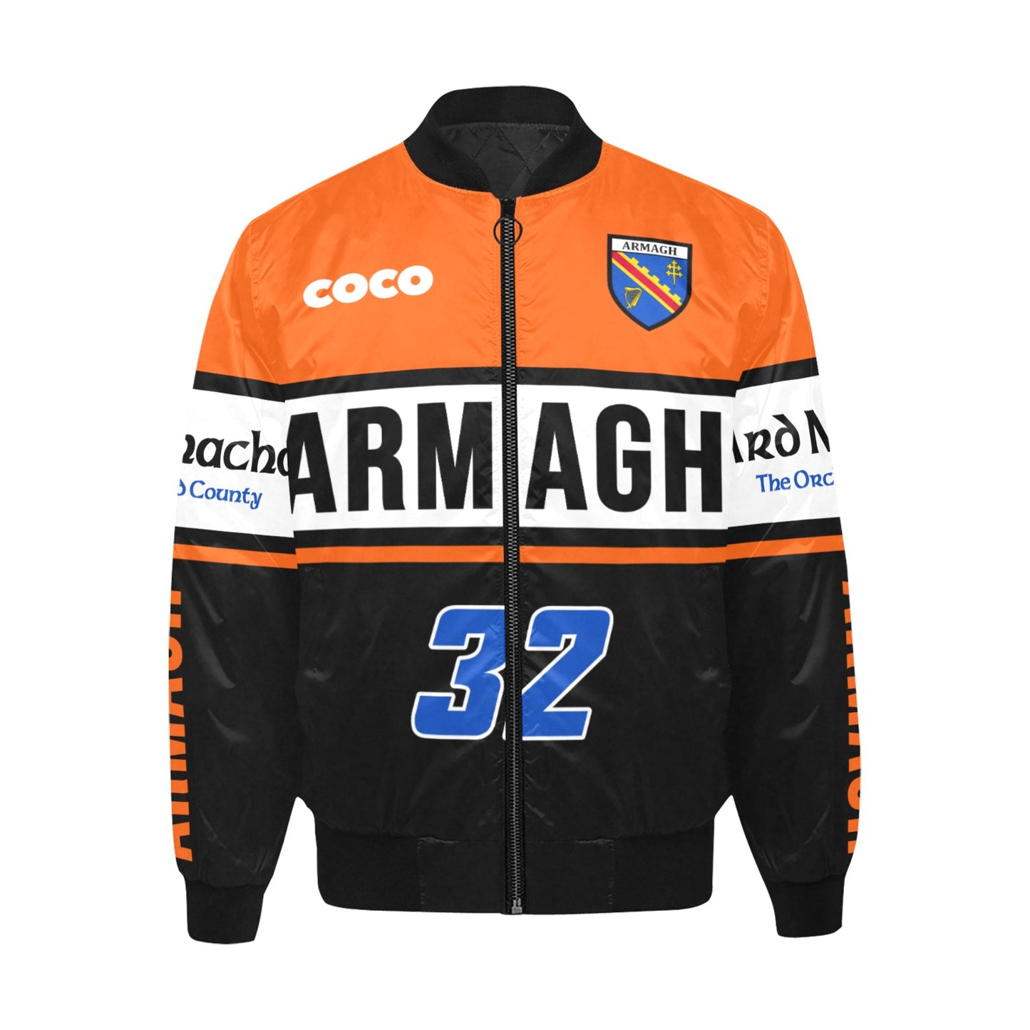 County Armagh Vintage Quilted Bomber Jacket 5XL