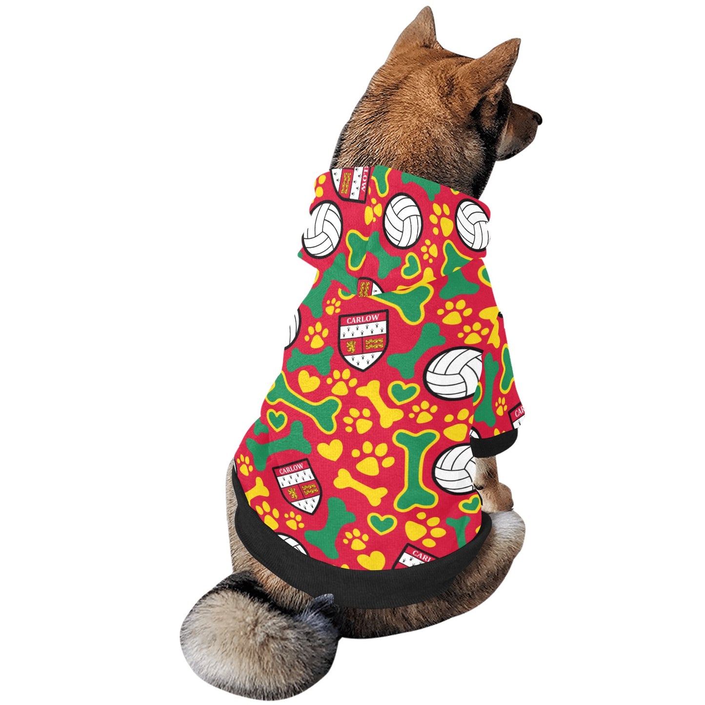 County Carlow Pooch Pattern Pet Hoodie