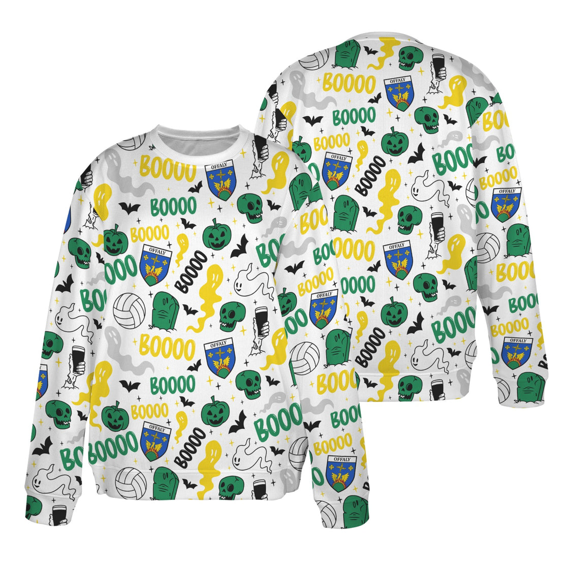 County Offaly Ghostly Halloween Sweater