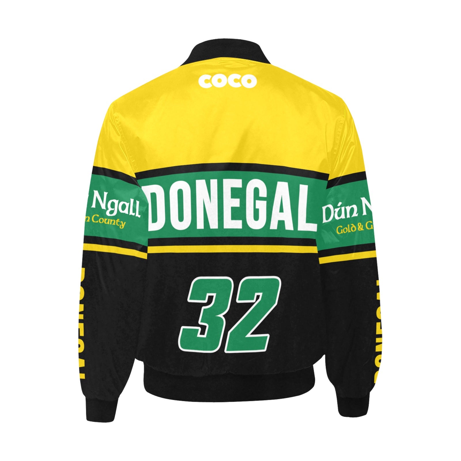 County Donegal Vintage Quilted Bomber Jacket