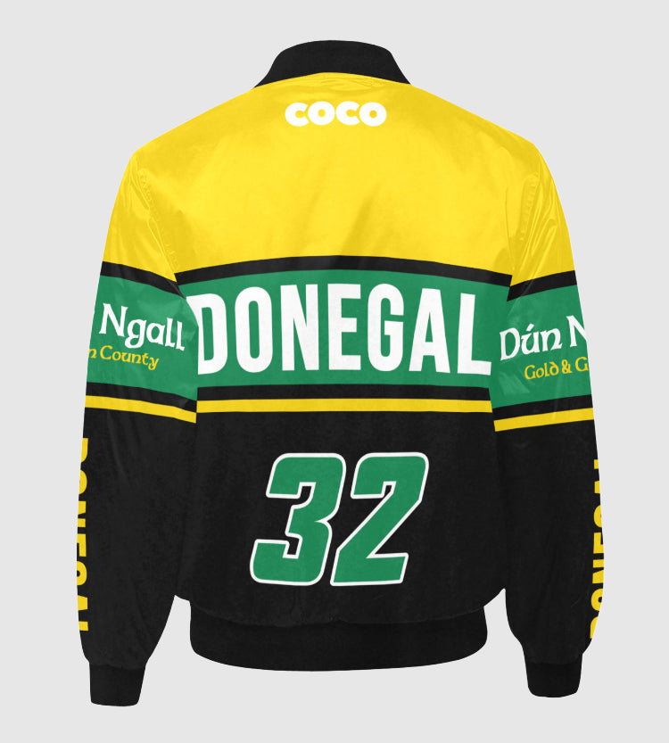 County Donegal Vintage Quilted Bomber Jacket