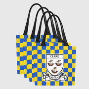 County Clare Chequered Canvas Tote Bag Set