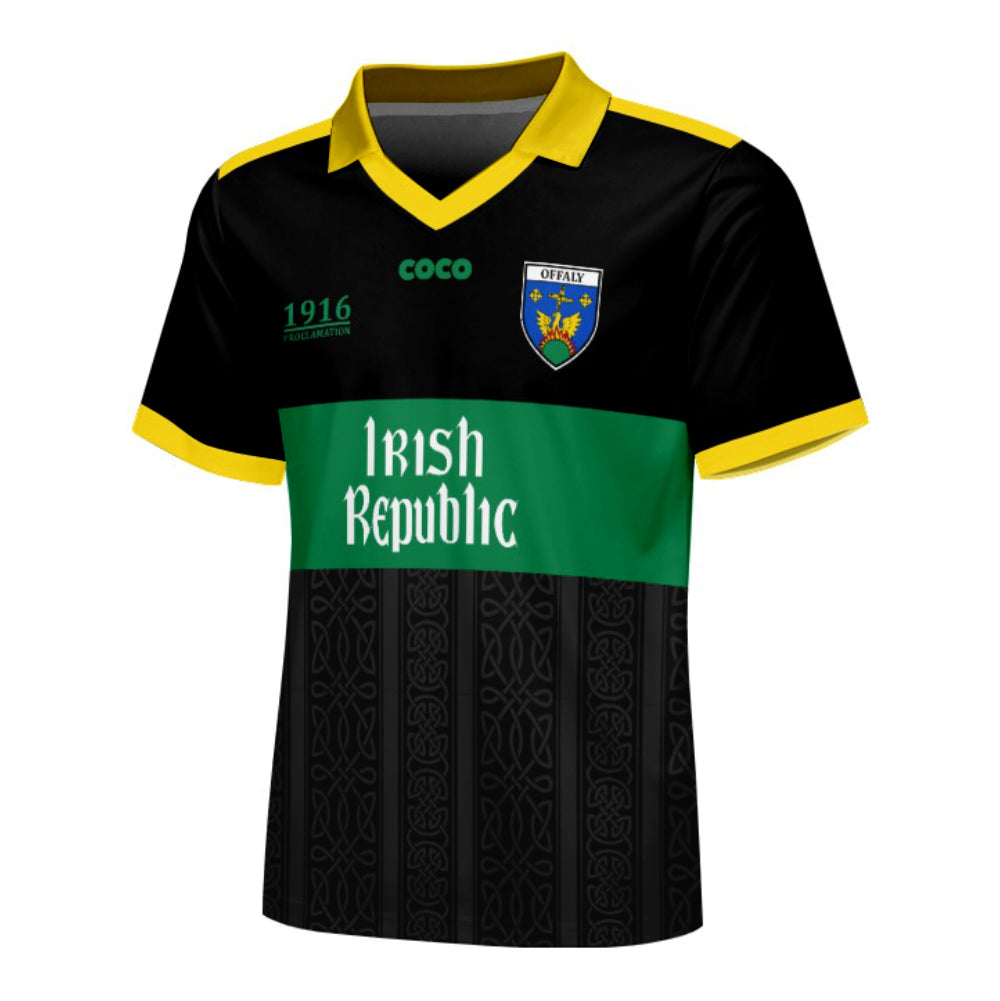 County Offaly Irish Republic Jersey - Kids Age 9-10