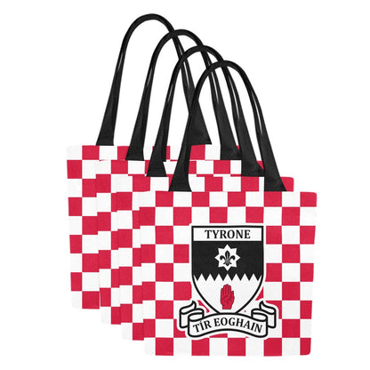 County Tyrone Chequered Canvas Tote Bag Set