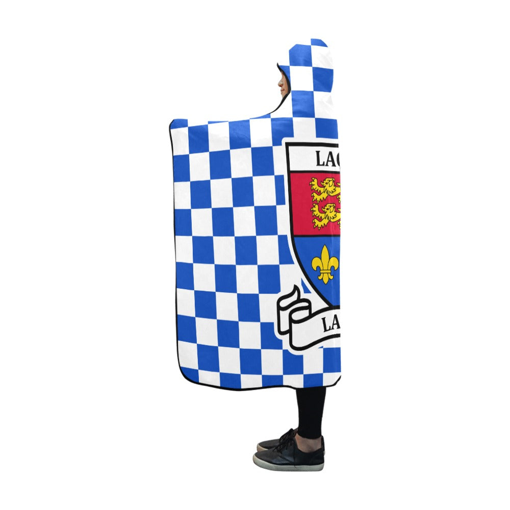 County Laois Premium Chequered Hooded Blanket