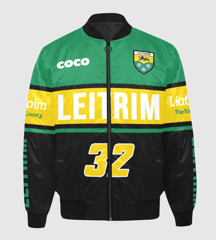 County Leitrim Vintage Quilted Bomber Jacket
