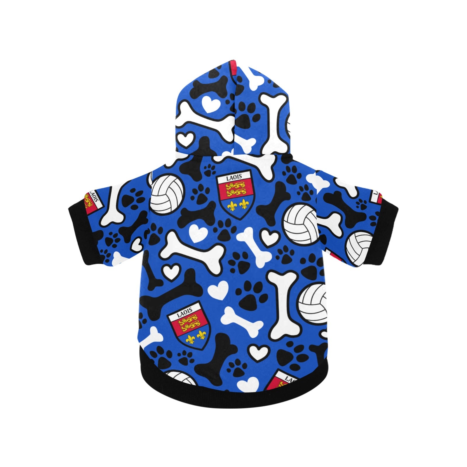 County Laois Pooch Pattern Pet Hoodie