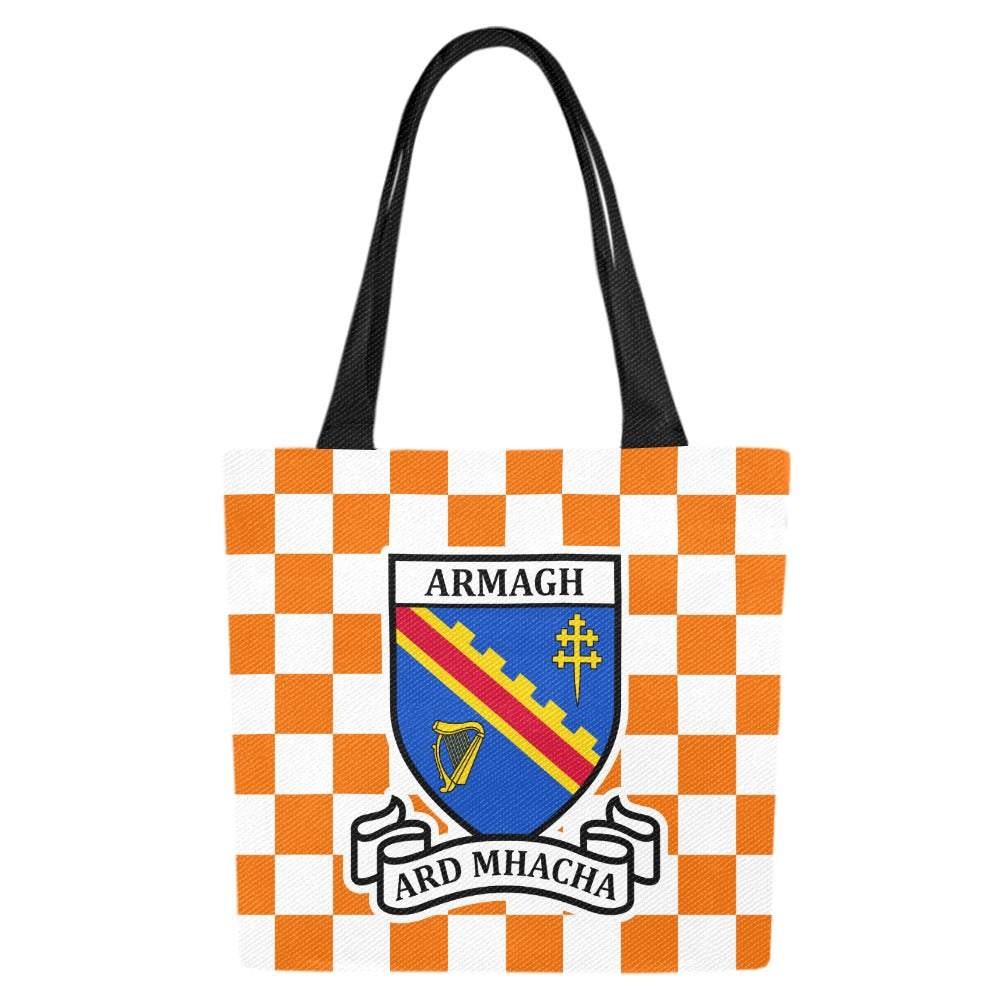 County Armagh Chequered Canvas Tote Bag Set