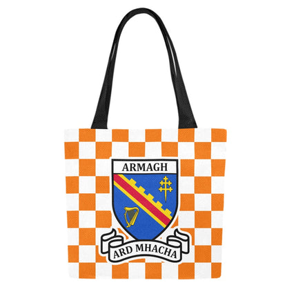 County Armagh Chequered Canvas Tote Bag Set