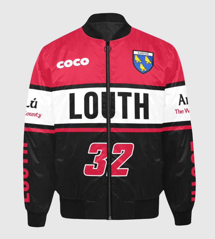 County Louth Vintage Quilted Bomber Jacket