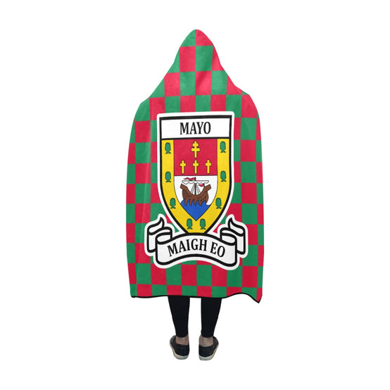 County Mayo Premium Chequered Hooded Blanket