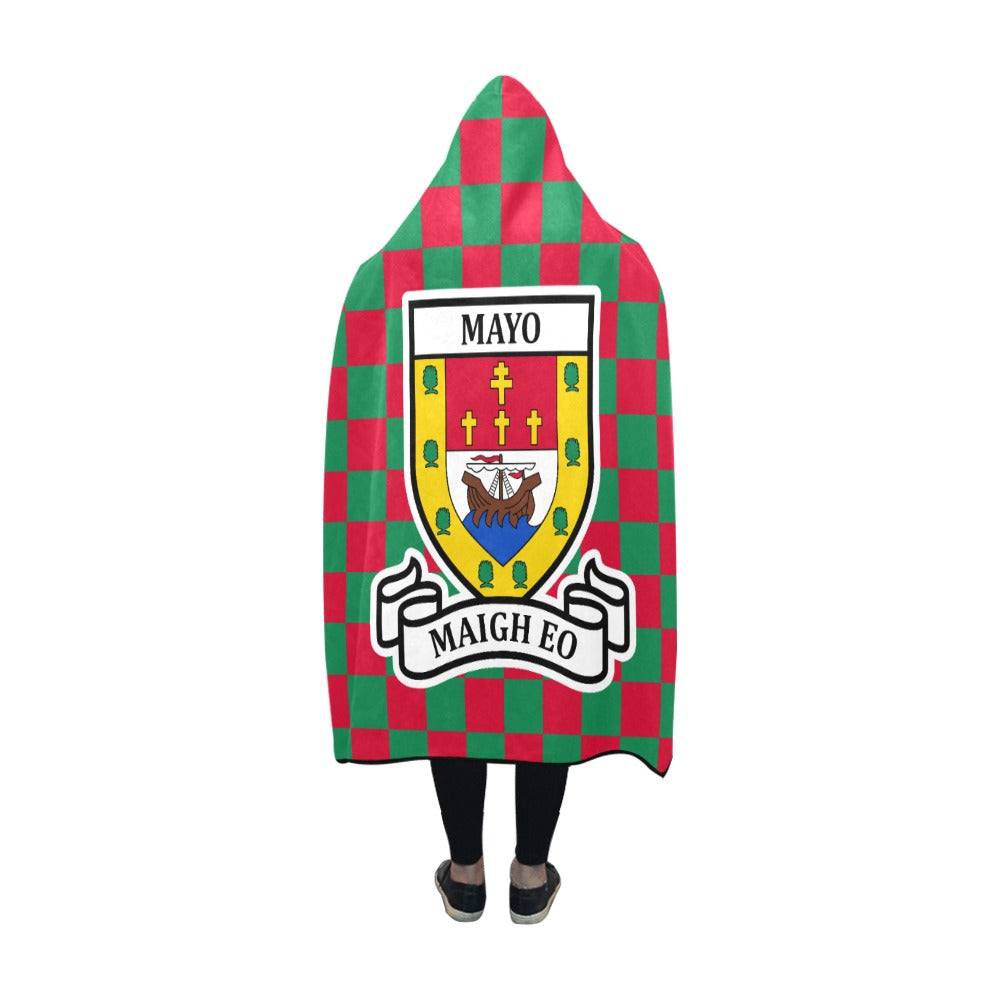 County Mayo Premium Chequered Hooded Blanket