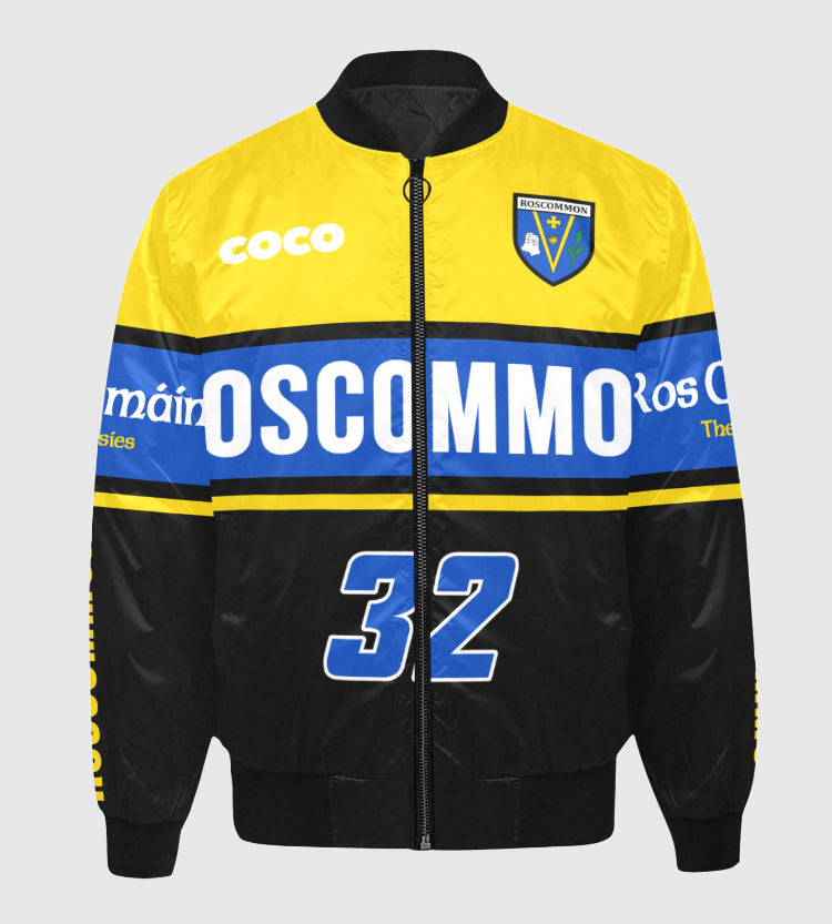 County Roscommon Vintage Quilted Bomber Jacket
